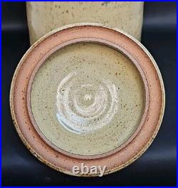 Vintage Brickworks Art Pottery Lidded Ceramic Container Anne Armstrong Canada
