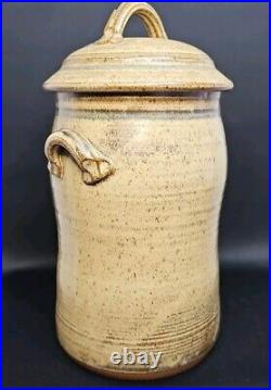 Vintage Brickworks Art Pottery Lidded Ceramic Container Anne Armstrong Canada