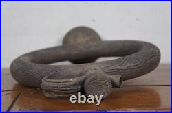 Vintage Ceramic Art Pottery Hittite Bottle Ring Wine Decanter Jug Sculpture 19