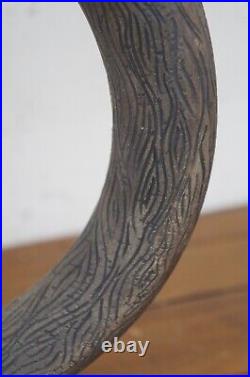 Vintage Ceramic Art Pottery Hittite Bottle Ring Wine Decanter Jug Sculpture 19
