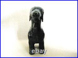 Vintage Ceramic Dog Sculpture Studio Pottery Hand Formed and Glazed Animal Lover