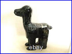 Vintage Ceramic Dog Sculpture Studio Pottery Hand Formed and Glazed Animal Lover