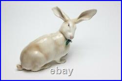 Vintage Ceramic Lenci Large Rabbit Sculpture, 1940's, Italy