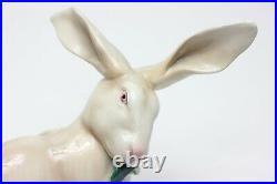 Vintage Ceramic Lenci Large Rabbit Sculpture, 1940's, Italy