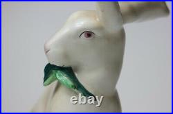 Vintage Ceramic Lenci Large Rabbit Sculpture, 1940's, Italy