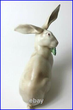 Vintage Ceramic Lenci Large Rabbit Sculpture, 1940's, Italy