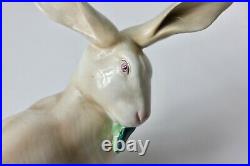 Vintage Ceramic Lenci Large Rabbit Sculpture, 1940's, Italy