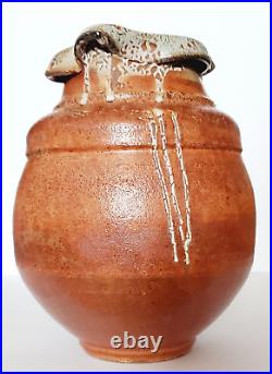 Vintage Ceramic Stoneware Studio Pottery Art Handmade Vase Signed