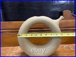 Vintage Circular Wine Decanter Mid Century Modern Retro Art Pottery Ceramic