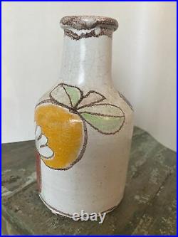 Vintage DeSimone Italian Art Pottery Mid Century modern vase Picasso 7 1/2