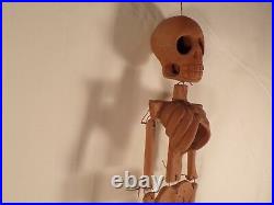 Vintage Decorative Ceramic Art Pottery Skeleton Skull Funky Wall Decor