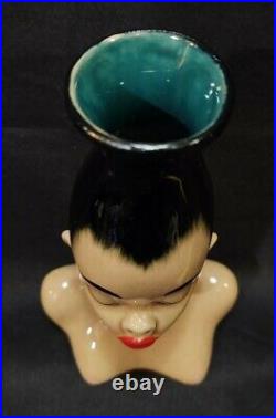 Vintage Dorothy Kindell Hawaiian Nude Signed Ceramic Vase California Pottery ART