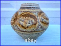 Vintage Early Tom Turner Studio Art Pottery Porcelain Vase Pot 1978 Flaw 1970s