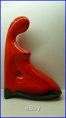 Vintage Ellis Australian Pottery MID Century Lady Statue Ceramic Studio Art