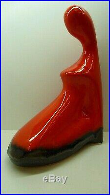 Vintage Ellis Australian Pottery MID Century Lady Statue Ceramic Studio Art