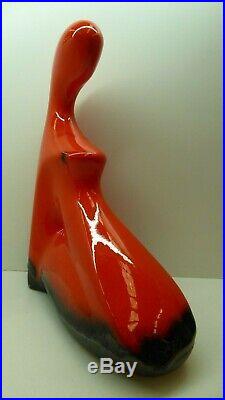 Vintage Ellis Australian Pottery MID Century Lady Statue Ceramic Studio Art