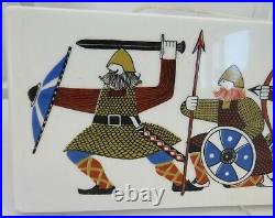Vintage Figgjo & Flint Rolf Froyland'The Vikings' Ceramic Wall Plaque