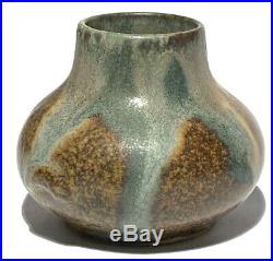 Vintage French Signed Studio Art Pottery Miniature Glazed Vase / Pot