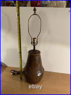 Vintage Fulper Arts And Crafts Pottery Ceramic Vase Lamp