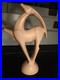 Vintage GIANT 22 inch Haeger 6043 Ceramic Art Pottery Pink Antelope
