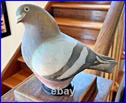 Vintage Glo Coalson 1986 Raku Art Pottery Pigeon Sculpture Signed 54 of 150