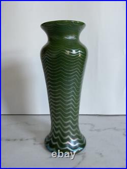 Vintage Green Vase Signed 1994