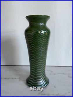 Vintage Green Vase Signed 1994