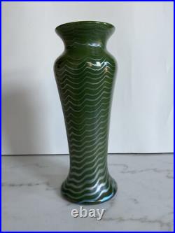 Vintage Green Vase Signed 1994