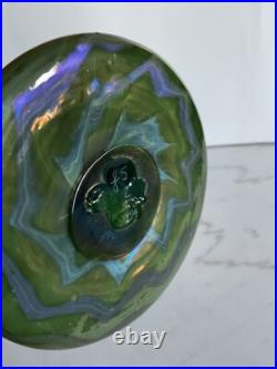 Vintage Green Vase Signed 1994