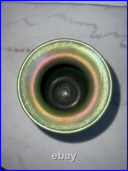 Vintage Green Vase Signed 1994