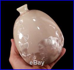 Vintage Herbert Sanders California Studio Art Pottery Weed Pot Vase Crystalline