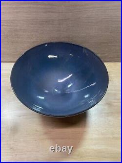 Vintage James Lovera Ceramic Bowl Blue Art Studio 8.5