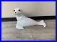 Vintage Large Italian Ceramic Art Pottery White Seal Statue