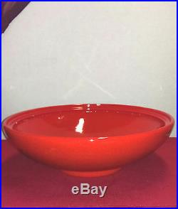 Vintage Large Orange Gainey California Art Pottery Bowl MID Century Modern