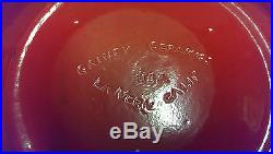 Vintage Large Orange Gainey California Art Pottery Bowl MID Century Modern