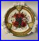 Vintage Leona Italia Art Pottery Hand Painted Serving Platter Handles Signed 12