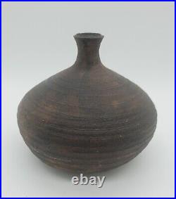 Vintage Lois Eldridge Studio Art Pottery Ceramic Vase Wesleyan Pottery 6