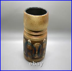 Vintage MCM Handcrafted Lapid Israel Art Pottery Stoneware Ceramic Vase #178