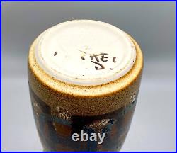Vintage MCM Handcrafted Lapid Israel Art Pottery Stoneware Ceramic Vase #178