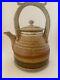 Vintage MCM Signed Glazed Ceramic Stoneware Clay Teapot Studio Art Pottery 9.5