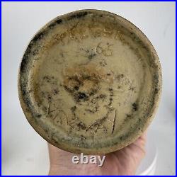 Vintage MCM Studio Art Pottery Vase, Signed Taller Nowin Shi,'66, Uruguay
