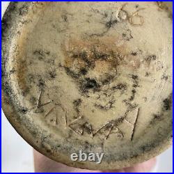 Vintage MCM Studio Art Pottery Vase, Signed Taller Nowin Shi,'66, Uruguay
