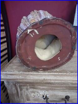 Vintage Majolica Ceramic Art Pottery Monkey Sea Shell Centerpiece 8 By 12