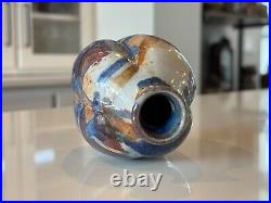 Vintage Makoto Yabe Studio Art Glazed Ceramic Pottery Sake Bottle