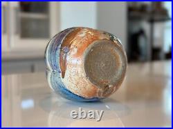 Vintage Makoto Yabe Studio Art Glazed Ceramic Pottery Sake Bottle