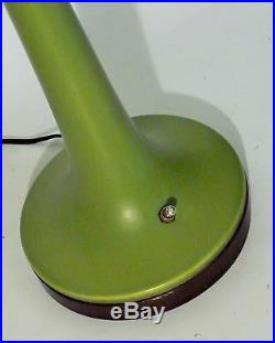 Vintage Mid Century Modern Art Pottery Ceramic Matte Glaze Double Socket Lamp