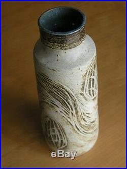 Vintage Mid Century Modern Edna Arnow Chicago Studio Art Pottery Vase Signed