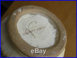 Vintage Mid Century Modern Edna Arnow Chicago Studio Art Pottery Vase Signed
