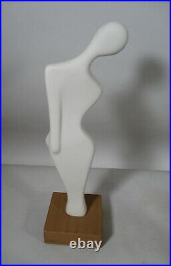 Vintage Mid Century Modernist Female Ceramic Art Pottery Abstract Nude Sculpture