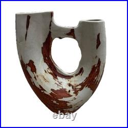 Vintage Native American Wedding Vase Catawba Indian Pottery Ceramic Art Glazed